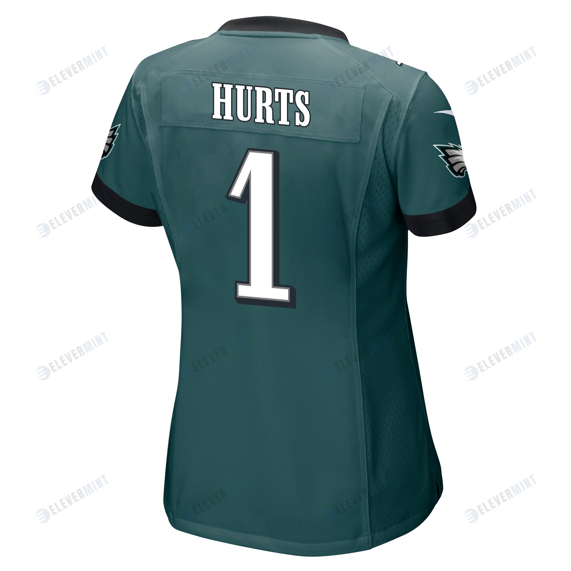 Jalen Hurts 1 Philadelphia Eagles Super Bowl LVII Champions Women Game Jersey - Midnight Green
