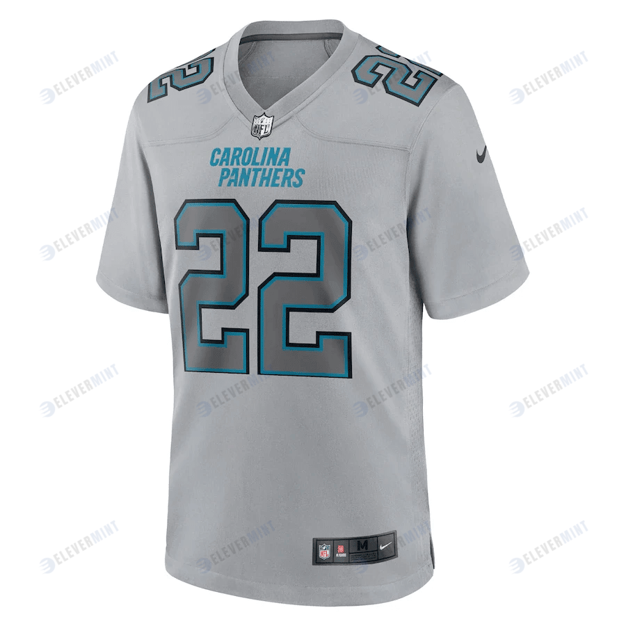 Christian McCaffrey 22 Carolina Panthers Men Atmosphere Fashion Game Jersey - Gray
