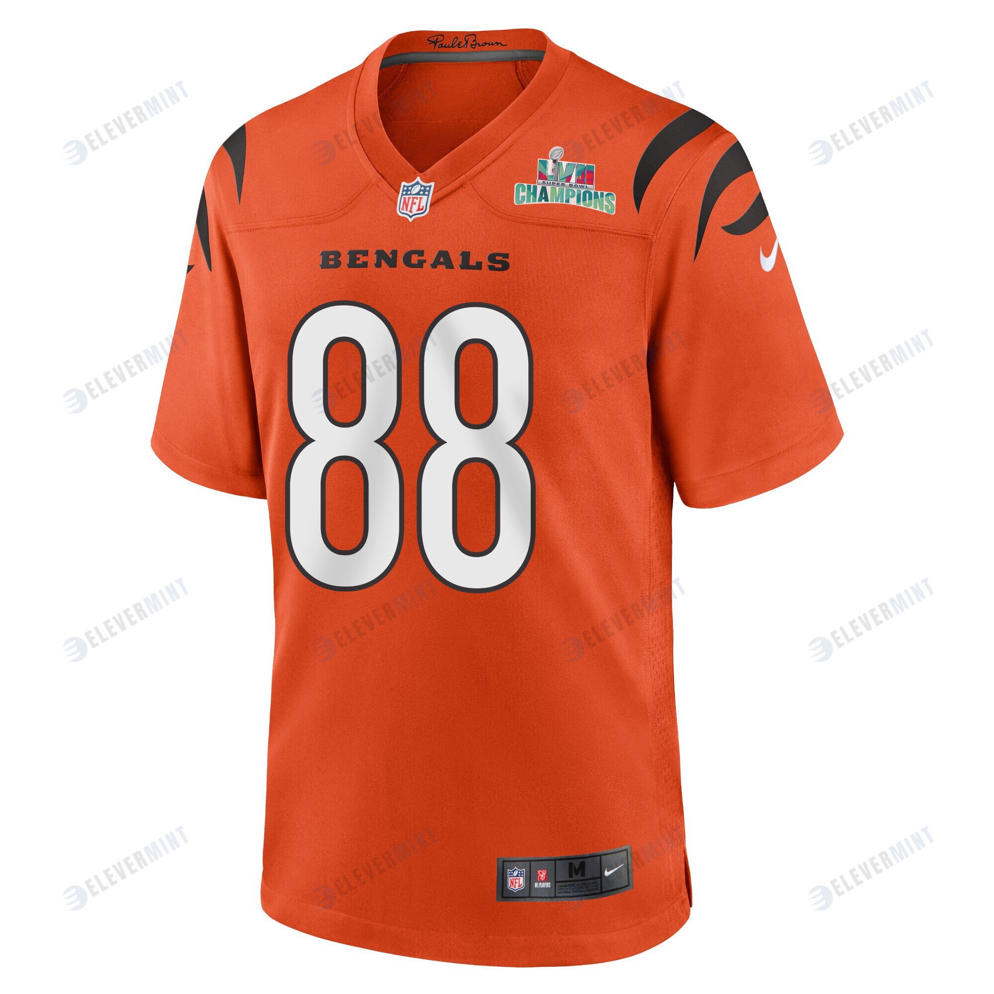 Hayden Hurst 88 Cincinnati Bengals Super Bowl LVII Champions Men Alternate Game Jersey - Orange