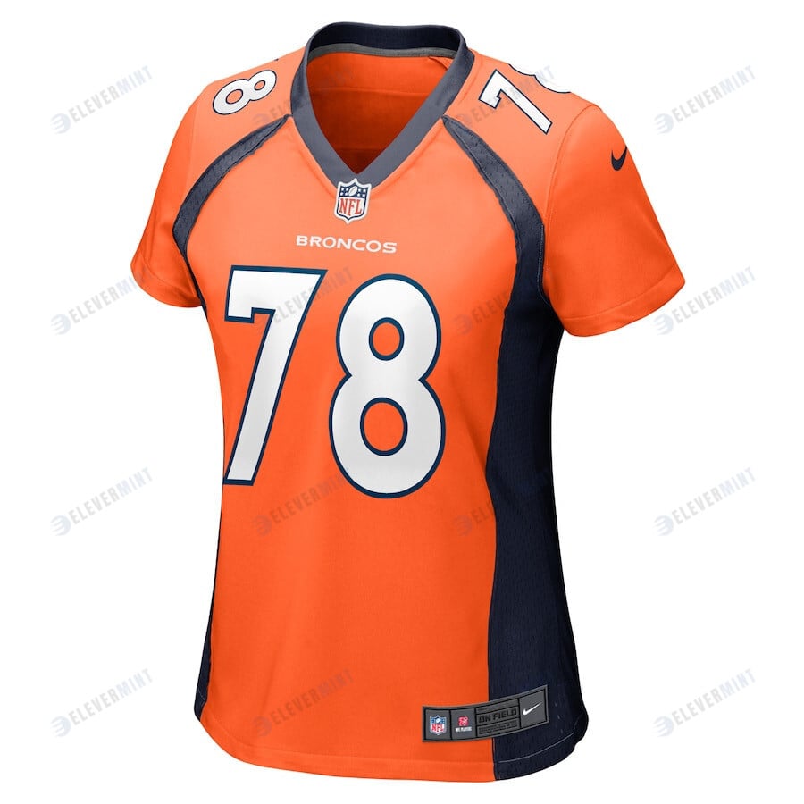 William Sherman 78 Denver Broncos Women's Team Game Jersey - Orange