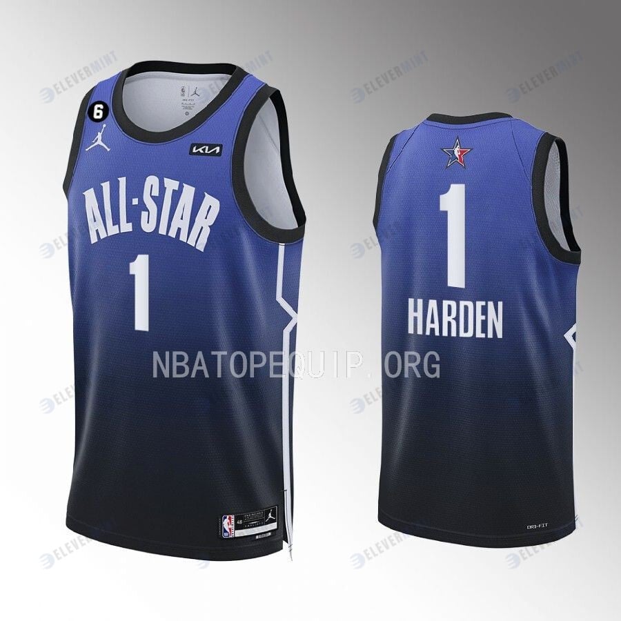 James Harden 1 Philadelphia 76ers 2023 NBA All-Star Men Jersey - Orange