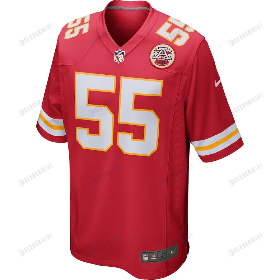 Frank Clark 55 Kansas City Chiefs Game Jersey - Red