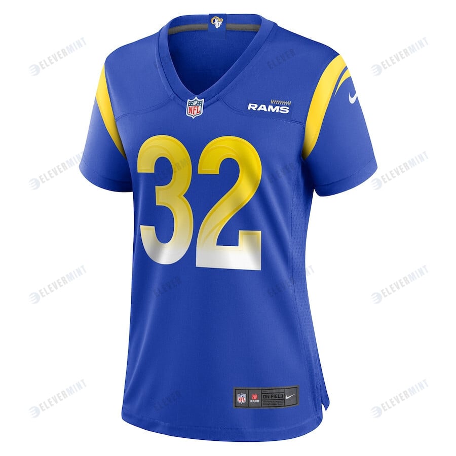 Ochaun Mathis 32 Los Angeles Rams Game Women Jersey - Royal