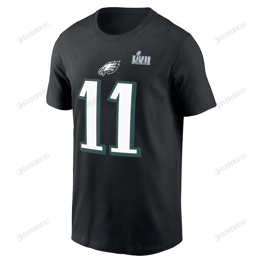 A.J. Brown Philadelphia Eagles Super Bowl LVII T-Shirt - Black