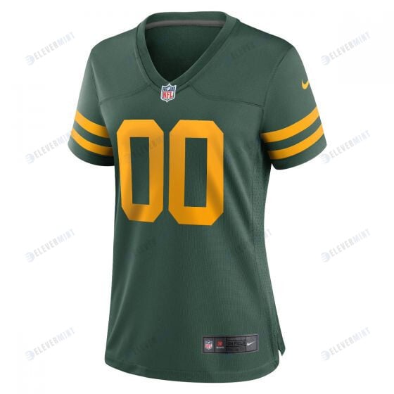 Green Bay Packers Women 50s Classic Custom Game Jersey - Green & Gold