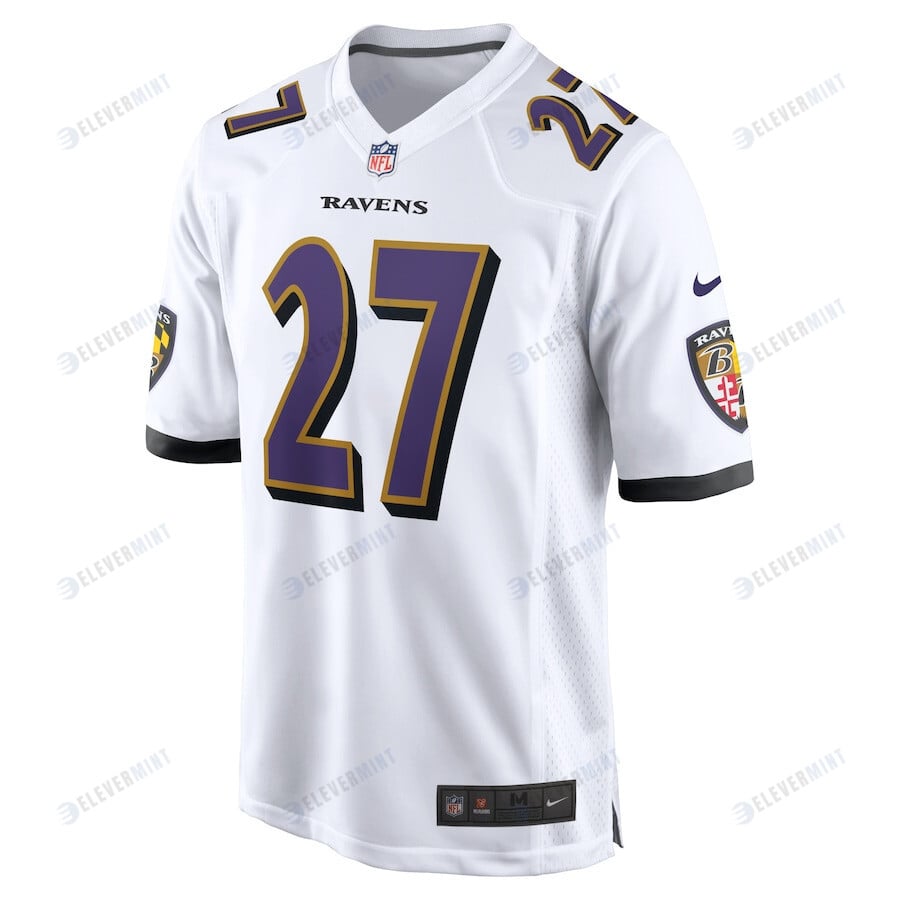 J.K. Dobbins 27 Baltimore Ravens Game Jersey - White