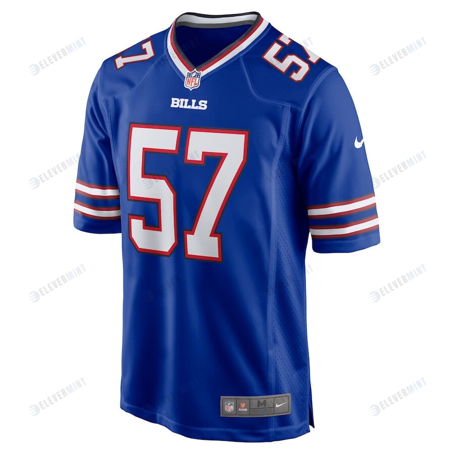 A.J. Epenesa 57 Buffalo Bills Game Player Jersey - Royal