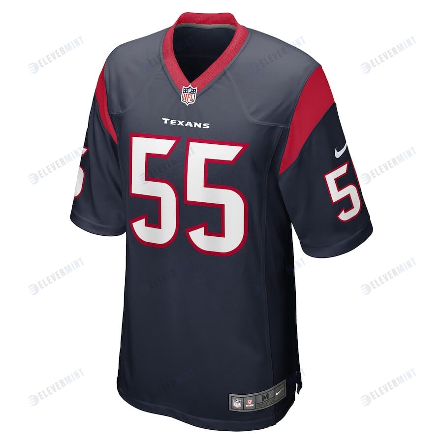 Jerry Hughes Houston Texans Game Player Jersey - Navy