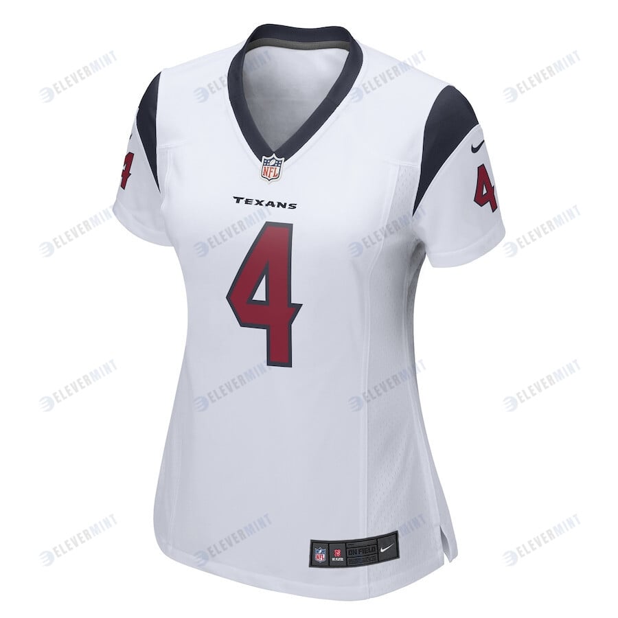 Deshaun Watson 4 Houston Texans Women's Game Jersey - White