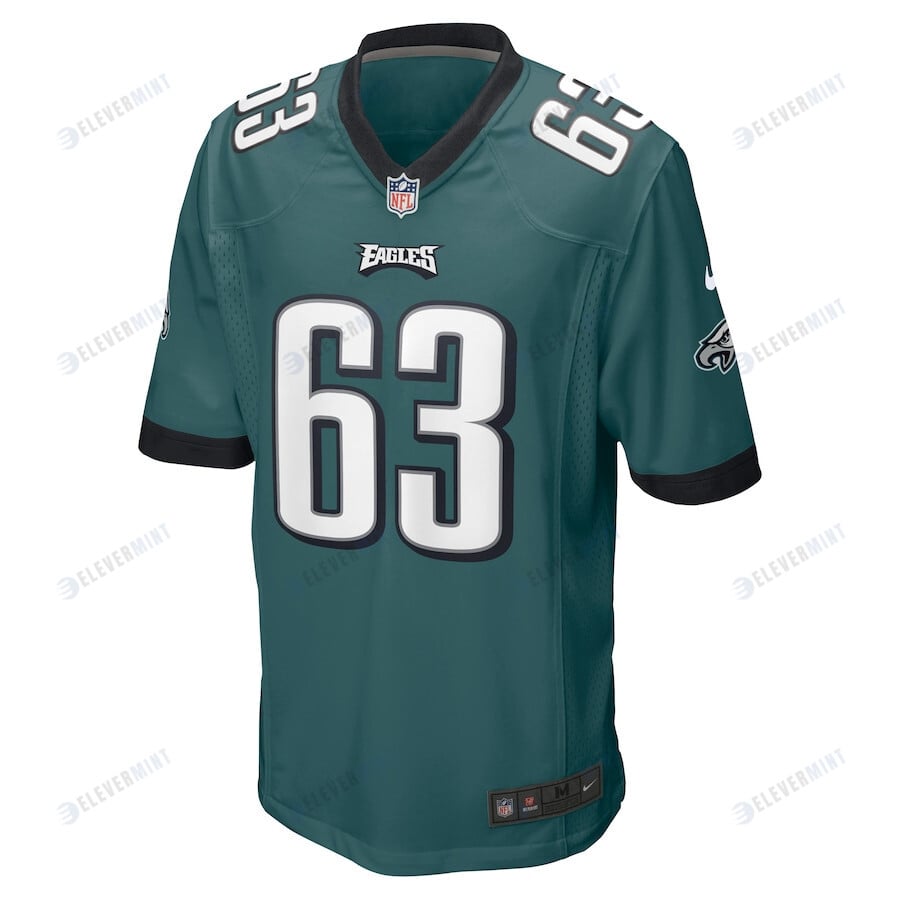 Jack Driscoll 63 Philadelphia Eagles Game Jersey - Midnight Green
