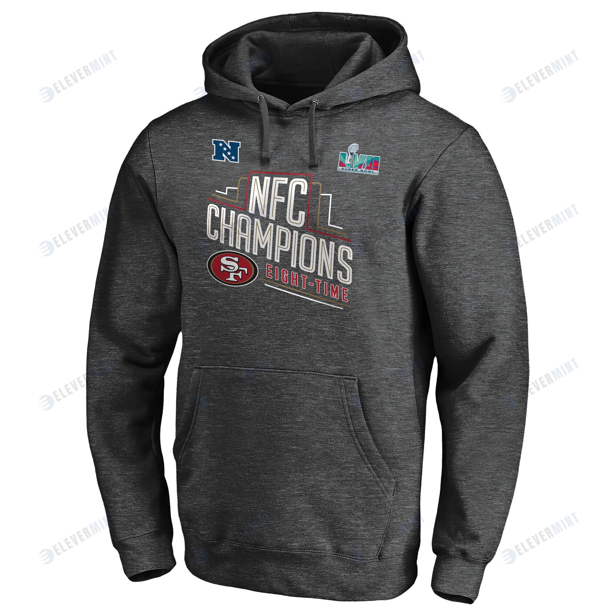 San Francisco 49ers NFC Conference Champions Grey Pullover Hoodie