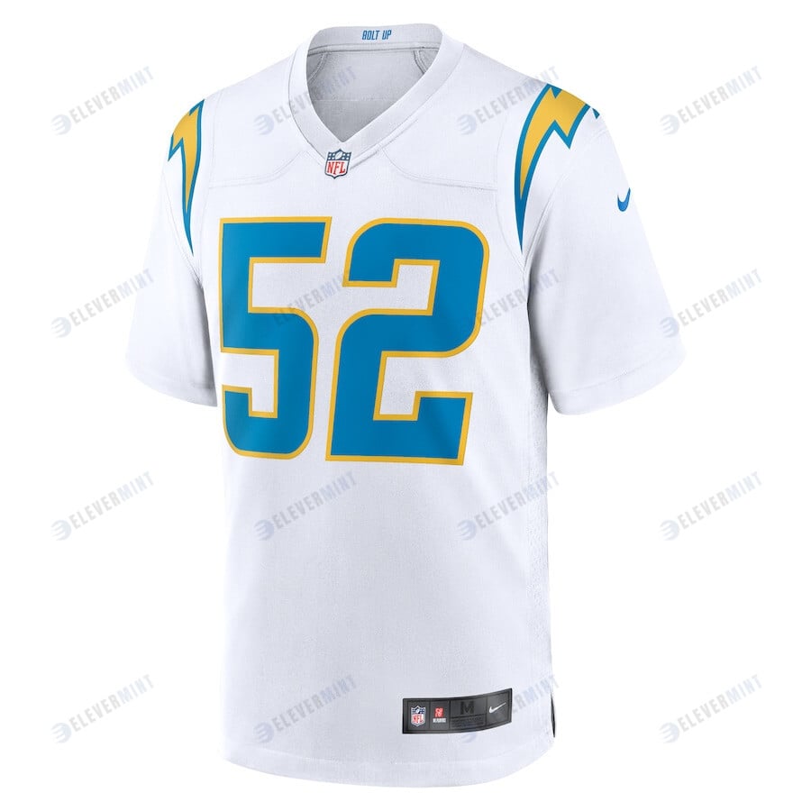 Khalil Mack 52 Los Angeles Chargers Game Jersey - White