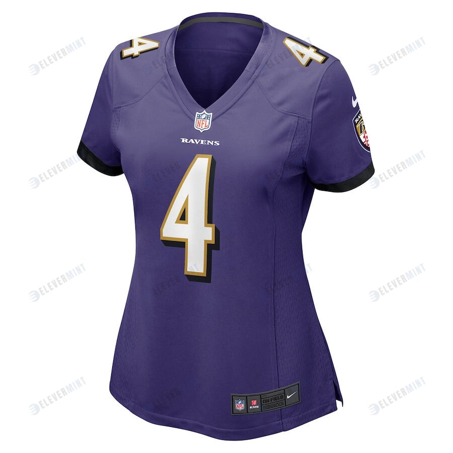 Jason Pierre-Paul 4 Baltimore Ravens Women's Home Game Player Jersey - Purple