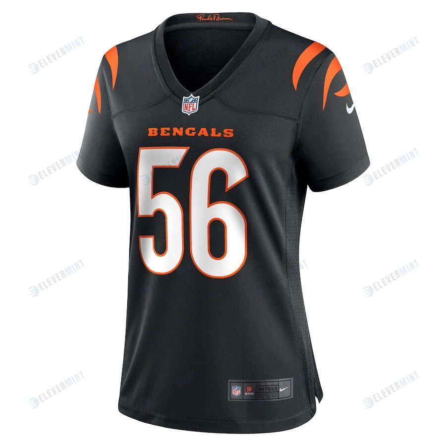 Garrett Nelson 56 Cincinnati Bengals Women Game Jersey - Black