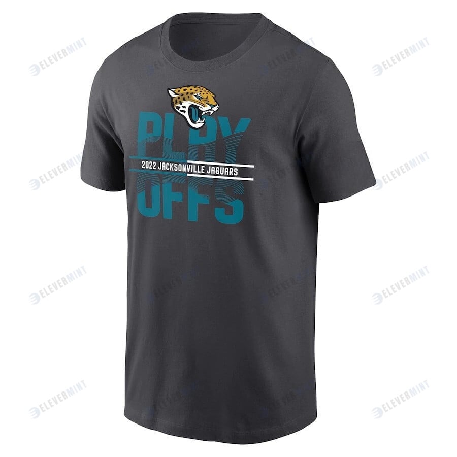 Jacksonville Jaguars 2022 NFL Playoffs Iconic T-Shirt - Anthracite