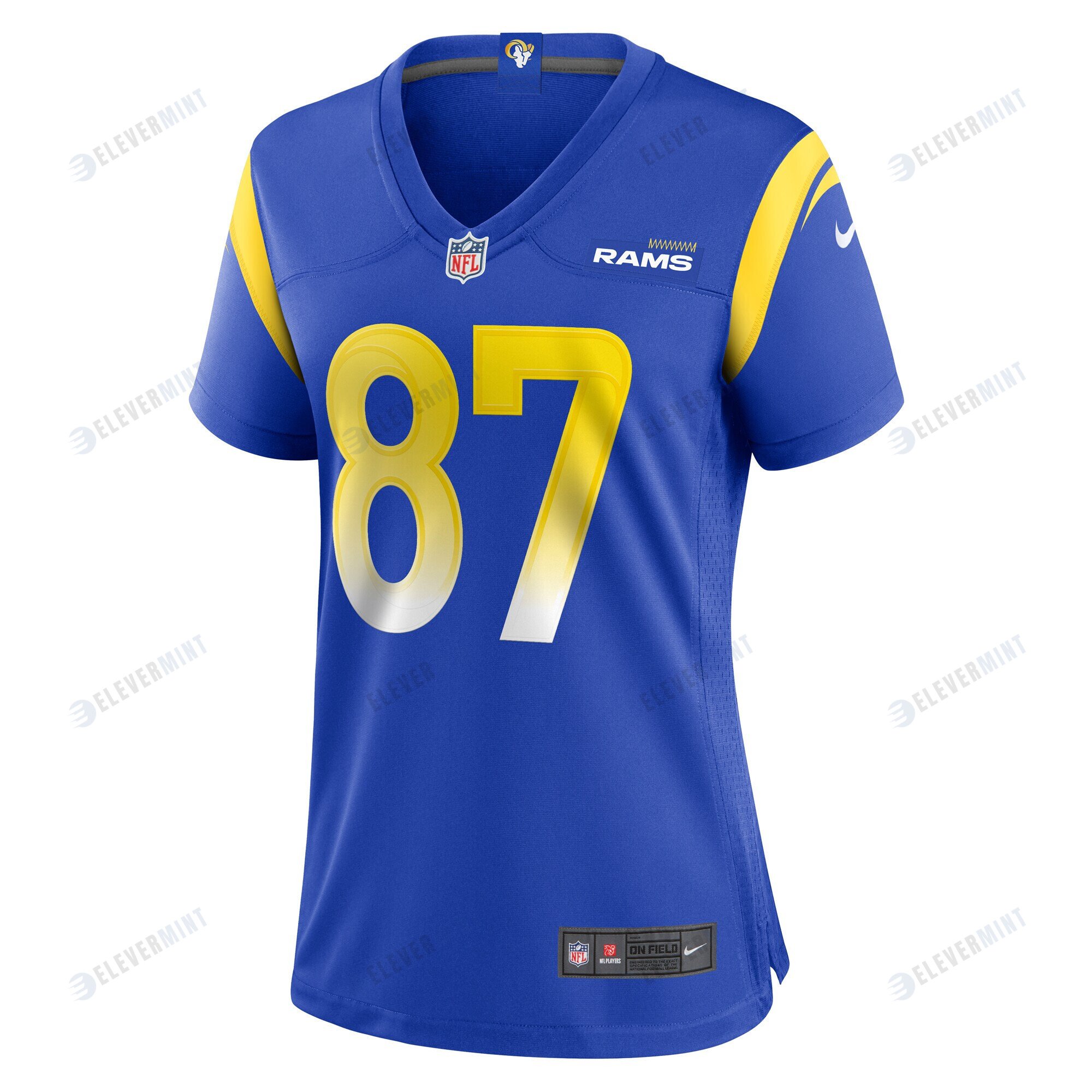 Davis Allen 87 Los Angeles Rams Women's Home Game Jersey - Royal