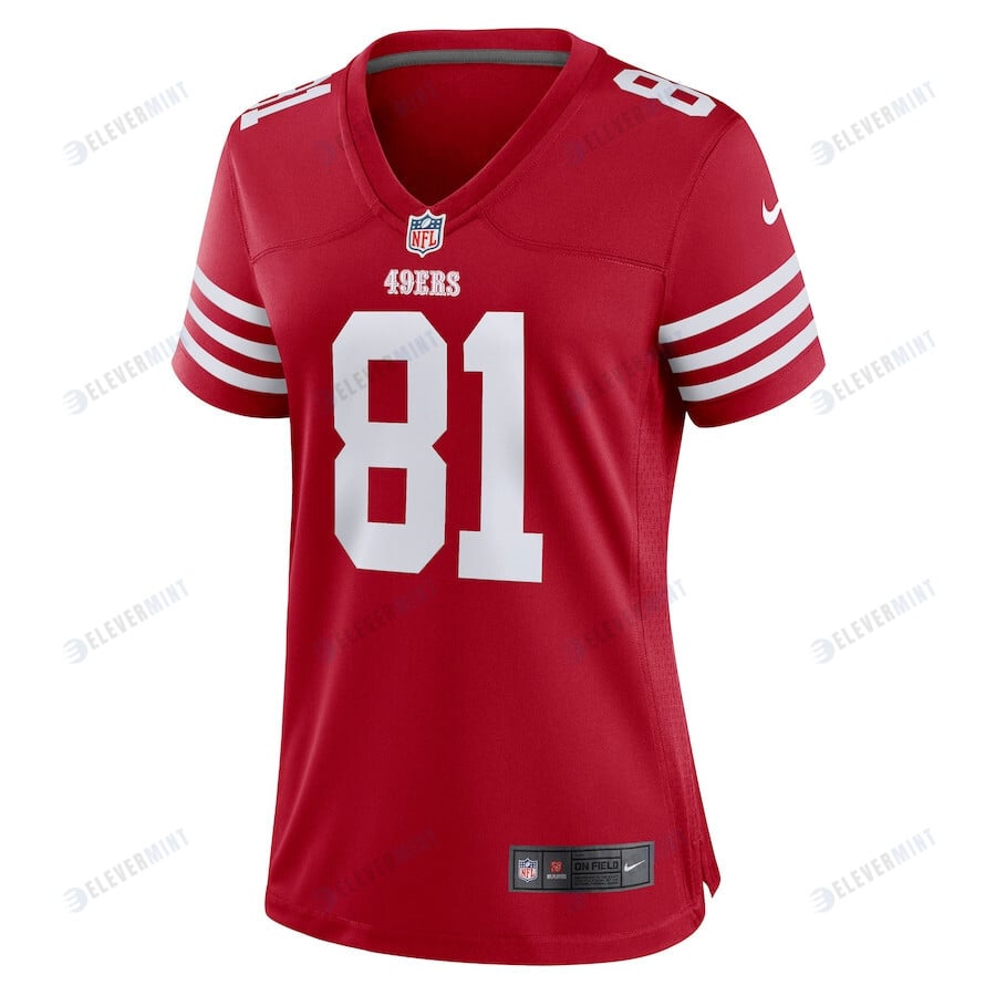 Tyler Kroft San Francisco 49ers Women's Game Player Jersey - Scarlet