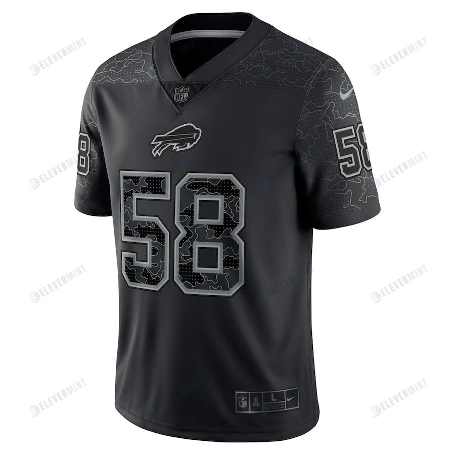 Matt Milano Buffalo Bills RFLCTV Limited Jersey - Black