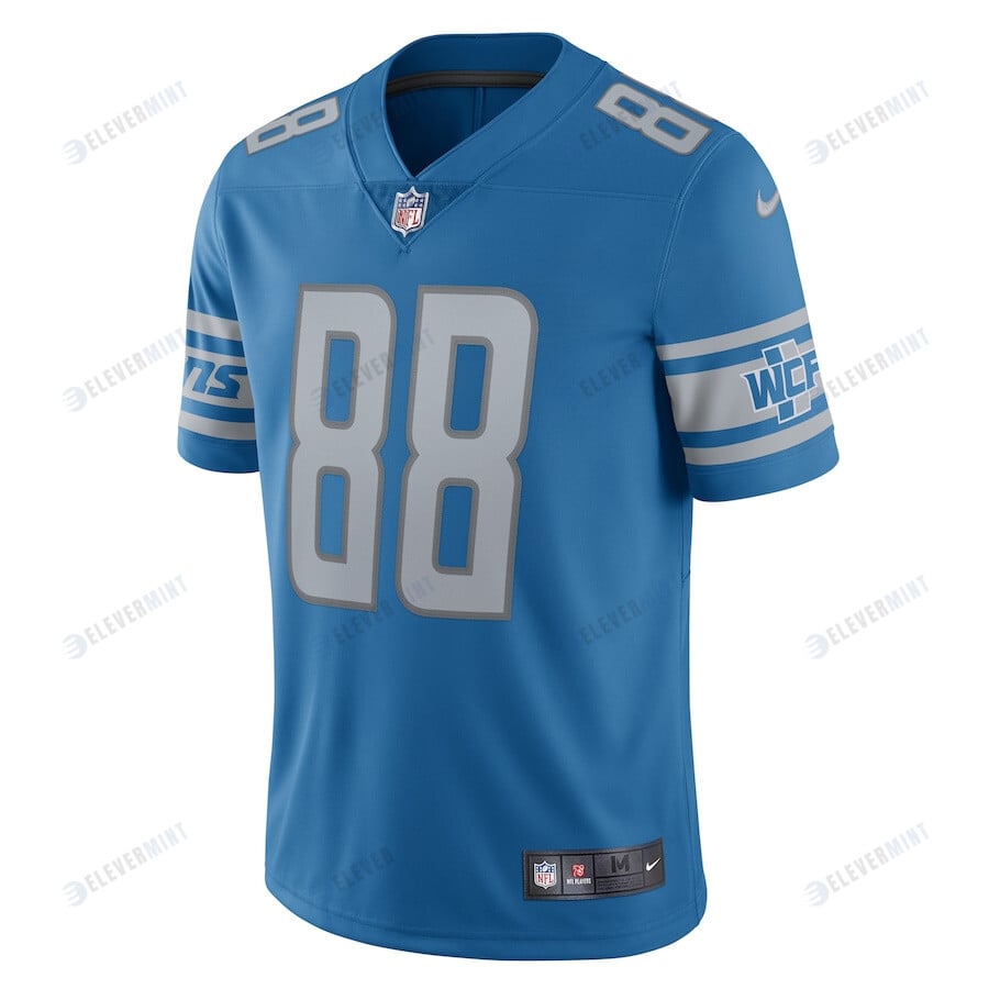 T.J. Hockenson 88 Detroit Lions Vapor Limited Jersey - Blue