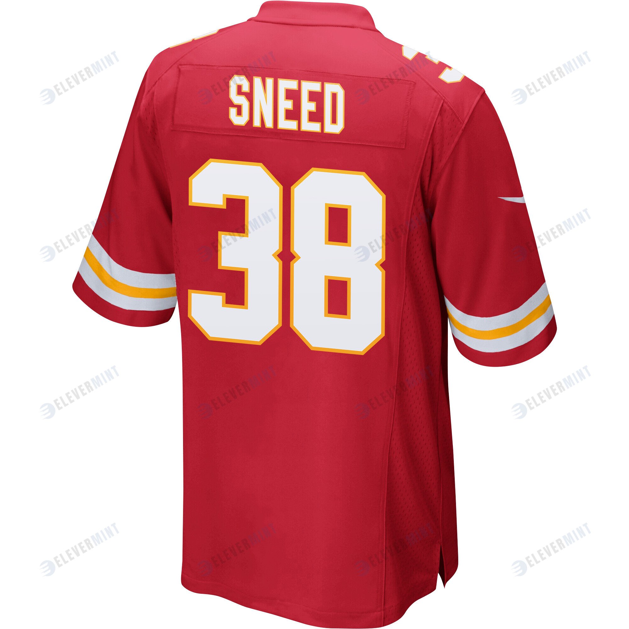 L'Jarius Sneed 38 Kansas City Chiefs Super Bowl LVII Champions 3 Stars Men Game Jersey - Red