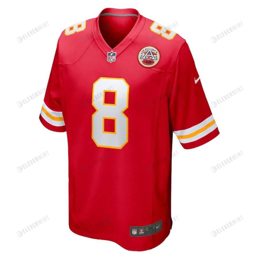Justyn Ross 8 Kansas City Chiefs Home Game Player Jersey - Red