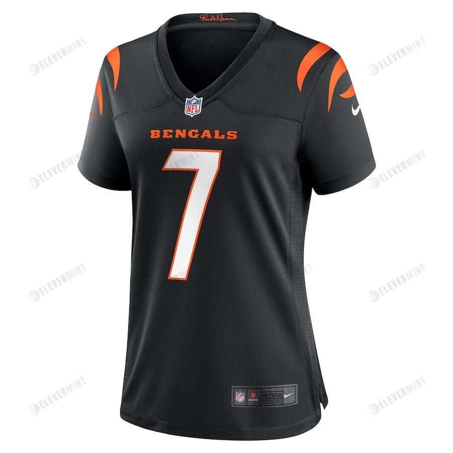 Will Grier 7 Cincinnati Bengals Women's Game Jersey - Black