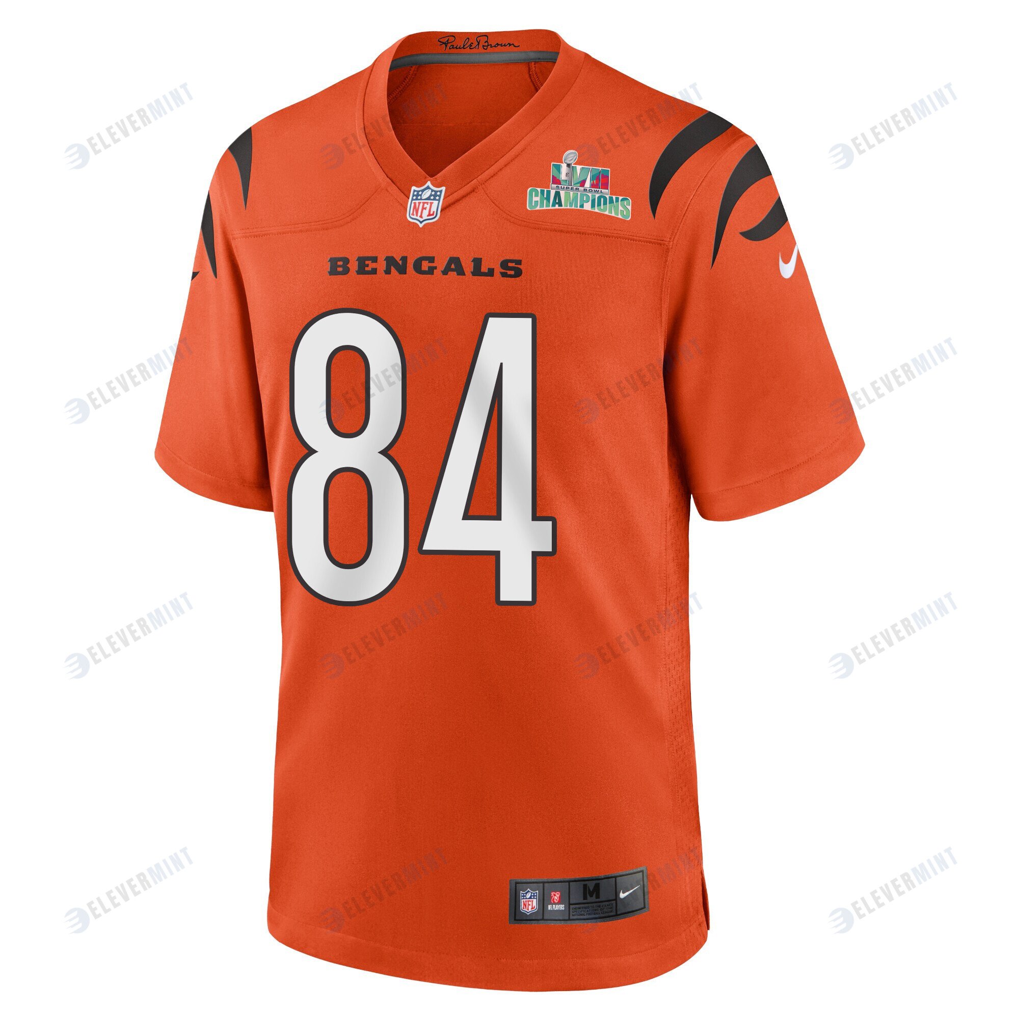 Mitchell Wilcox 84 Cincinnati Bengals Super Bowl LVII Champions Men Alternate Game Jersey - Orange