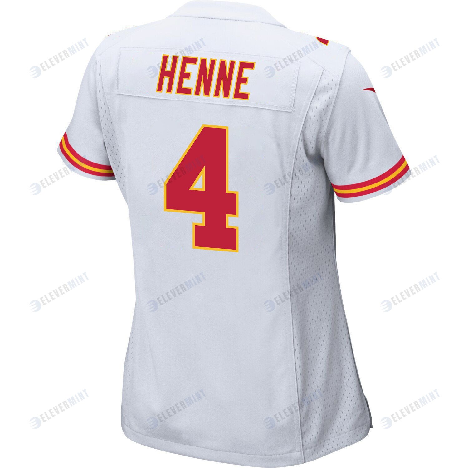Chad Henne 4 Kansas City Chiefs Super Bowl LVII Champions 3 Stars Women Game Jersey - White