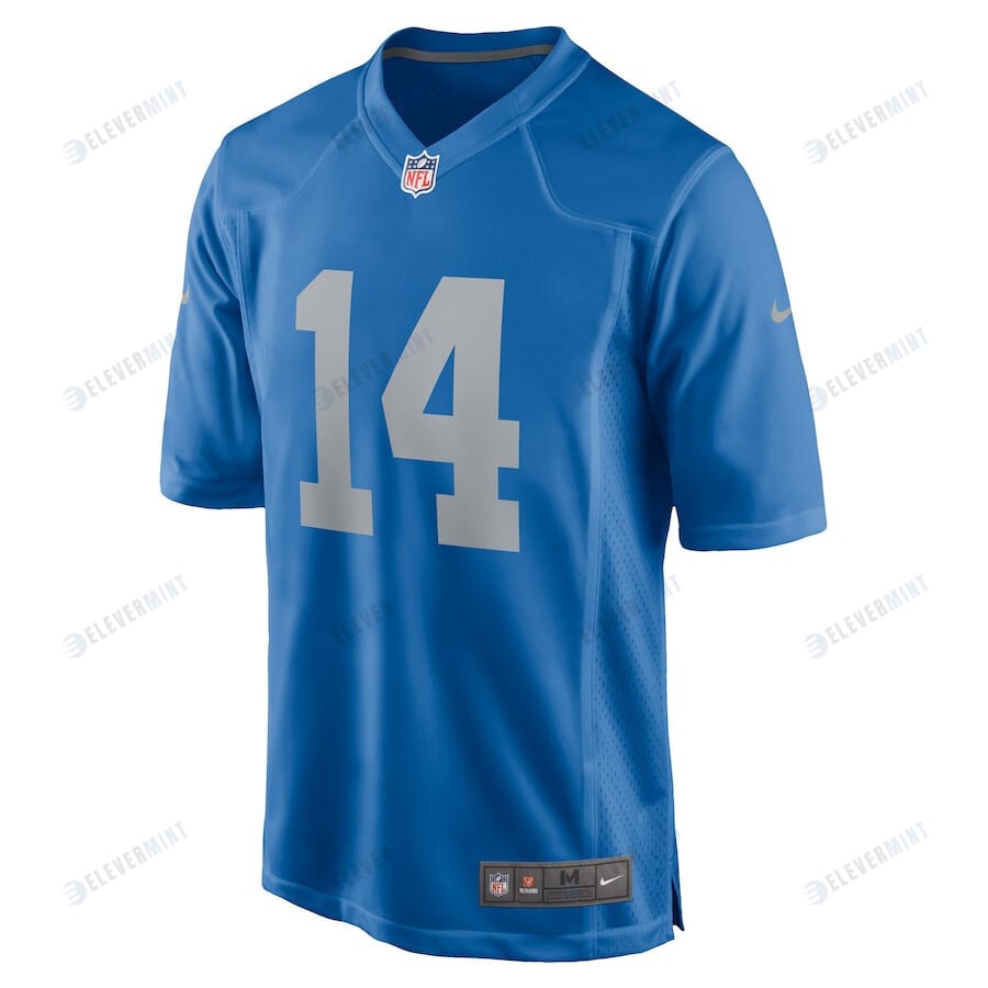 Amon-Ra St. Brown 14 Detroit Lions Player Game Jersey - Blue
