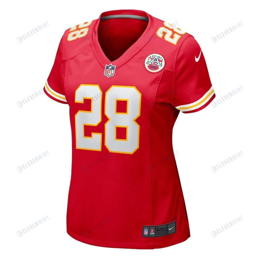 Keith Taylor 28 Kansas City Chiefs Game Women Jersey - Red