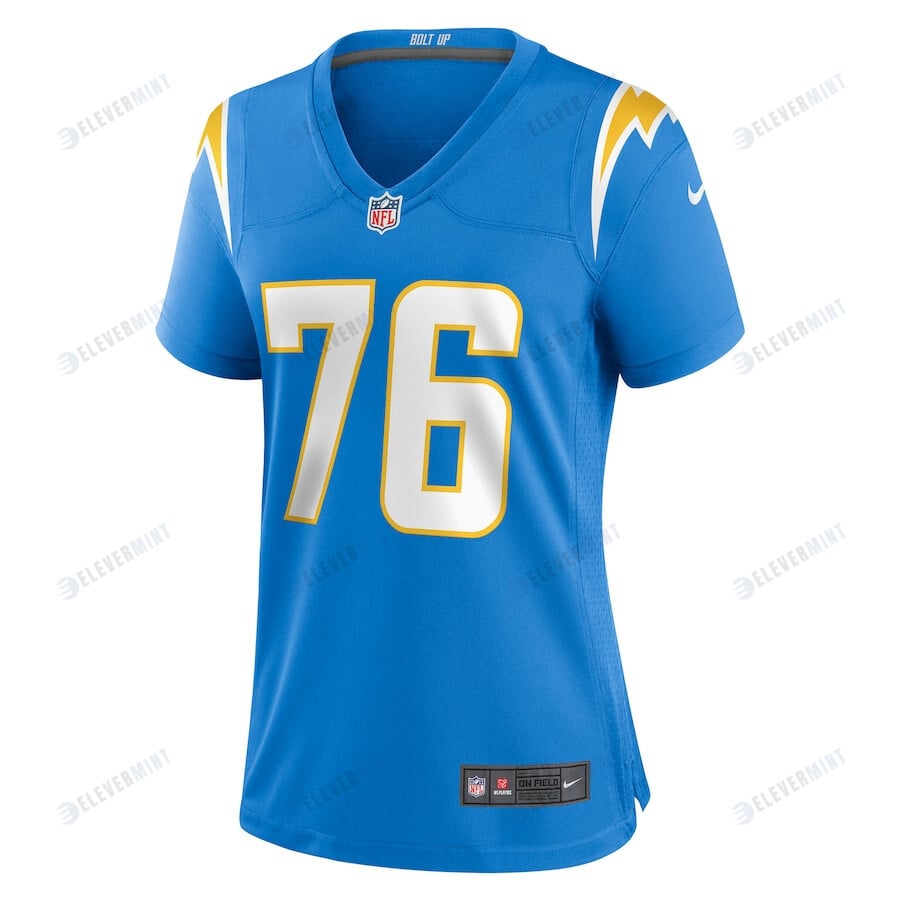Will Clapp 76 Los Angeles Chargers Women's Game Jersey - Powder Blue