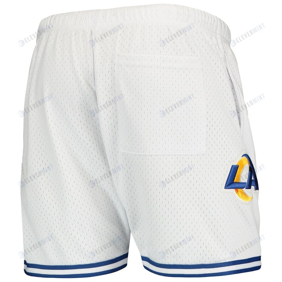 Los Angeles Rams Logo Team White/Royal Mesh Shorts - Men