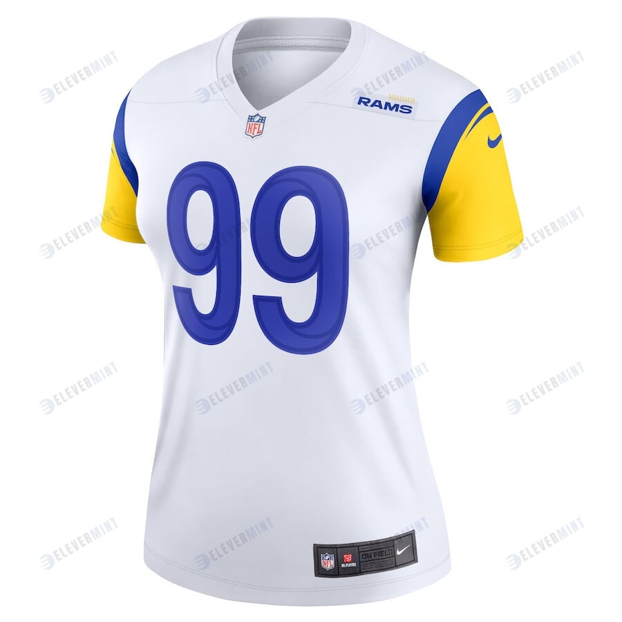 Aaron Donald 99 Los Angeles Rams Women's Legend Jersey - White