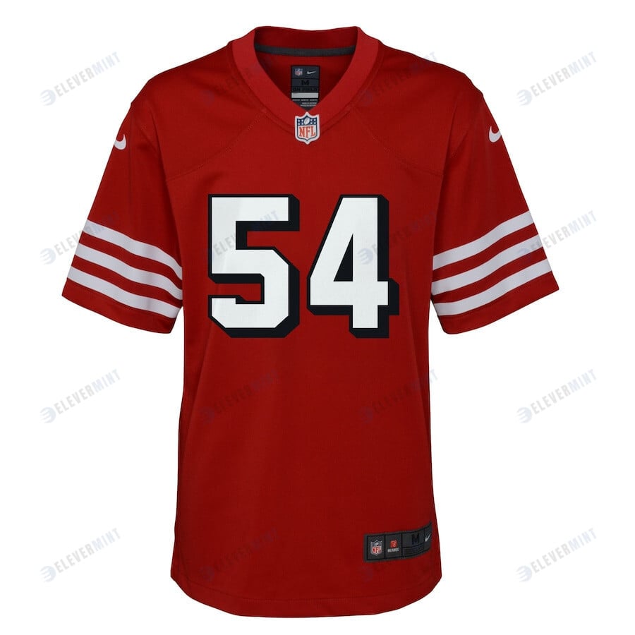 Fred Warner 54 San Francisco 49ers Youth Alternate Game Jersey - Scarlet