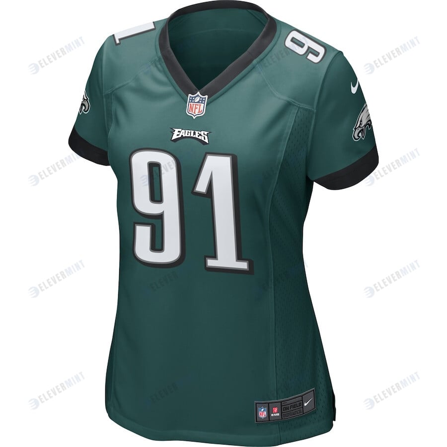 Fletcher Cox Philadelphia Eagles Women's Game Jersey - Midnight Green