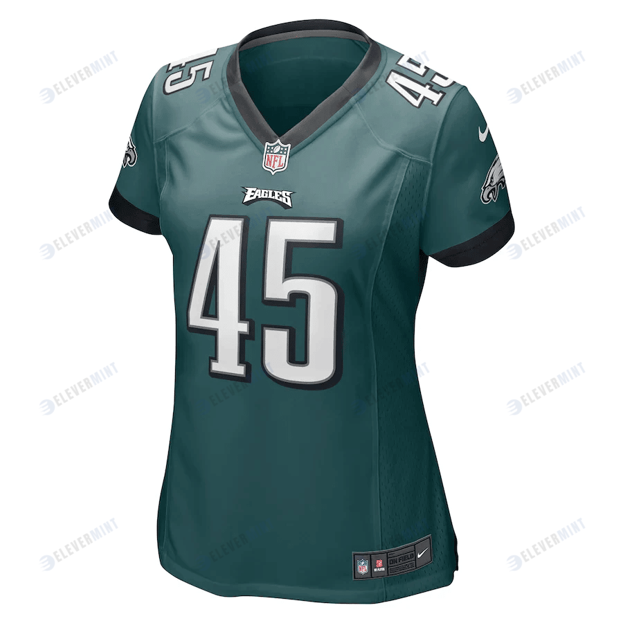 Rick Lovato 45 Philadelphia Eagles Women's Game Jersey - Midnight Green