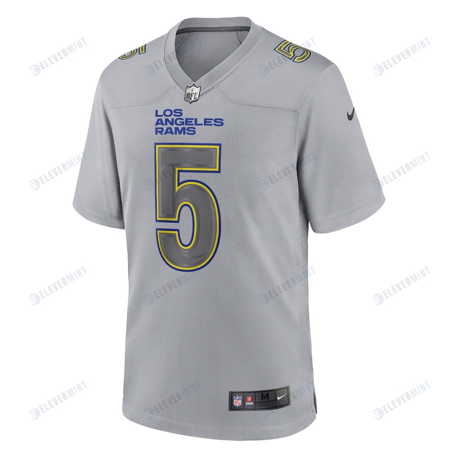 Jalen Ramsey 5 Los Angeles Rams Atmosphere Fashion Game Jersey - Gray