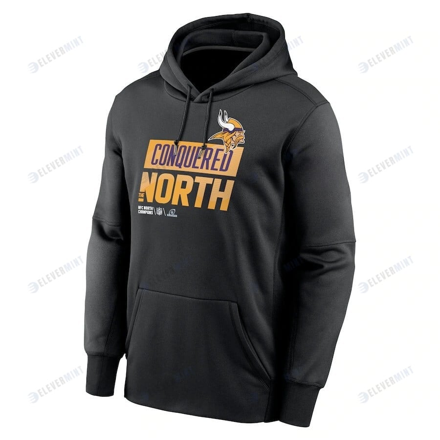Minnesota Vikings 2022 NFC North Division Champions Locker Room Trophy Collection Pullover Hoodie - Black