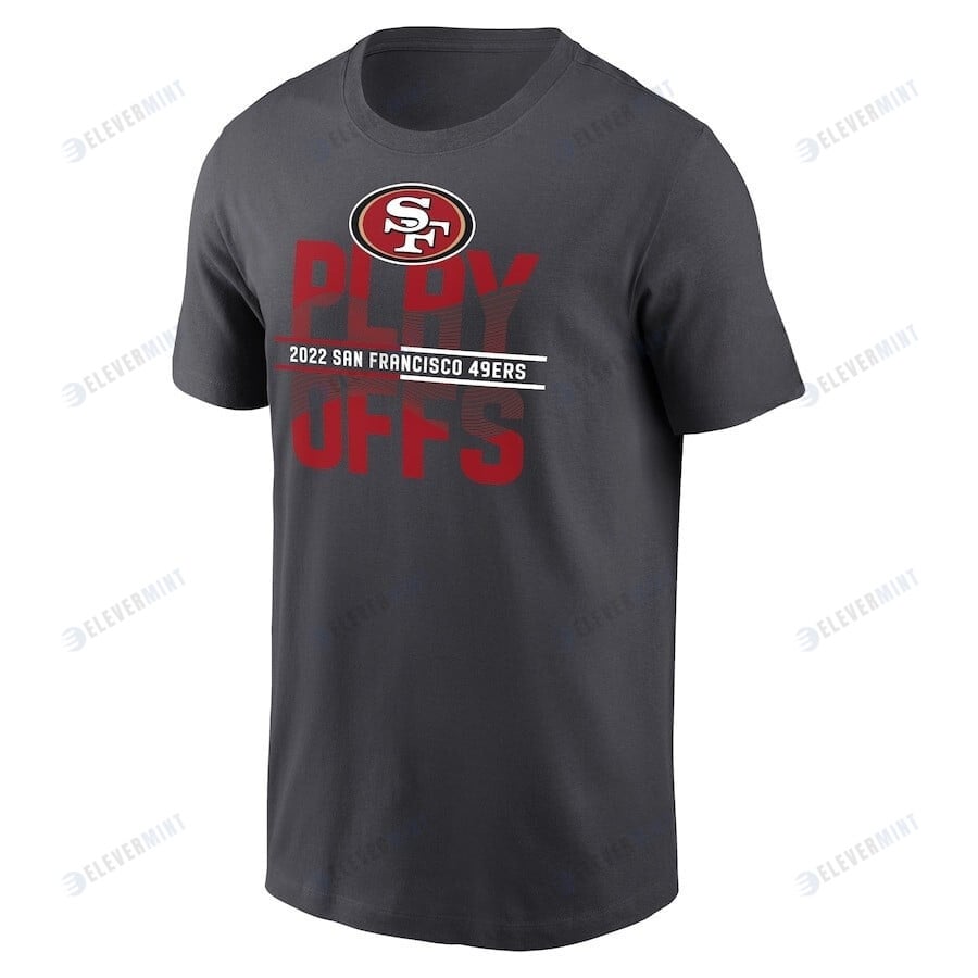 San Francisco 49ers 2022 NFL Playoffs Iconic T-Shirt - Anthracite