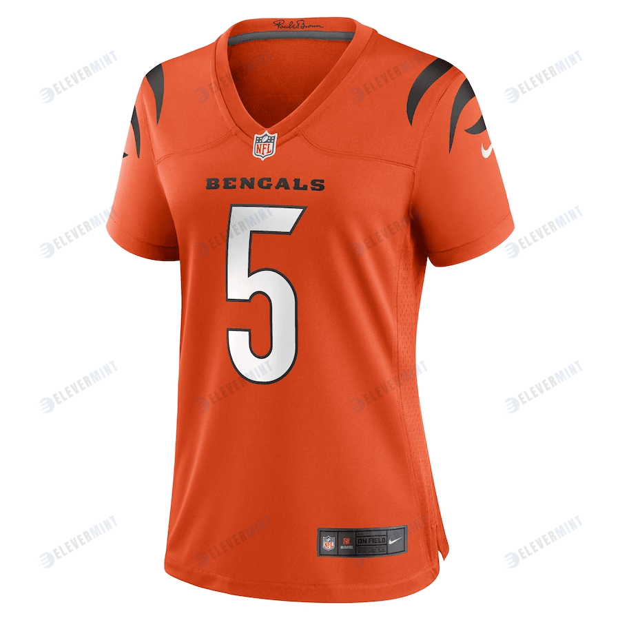 Tee Higgins 5 Cincinnati Bengals Women Game Jersey - Orange
