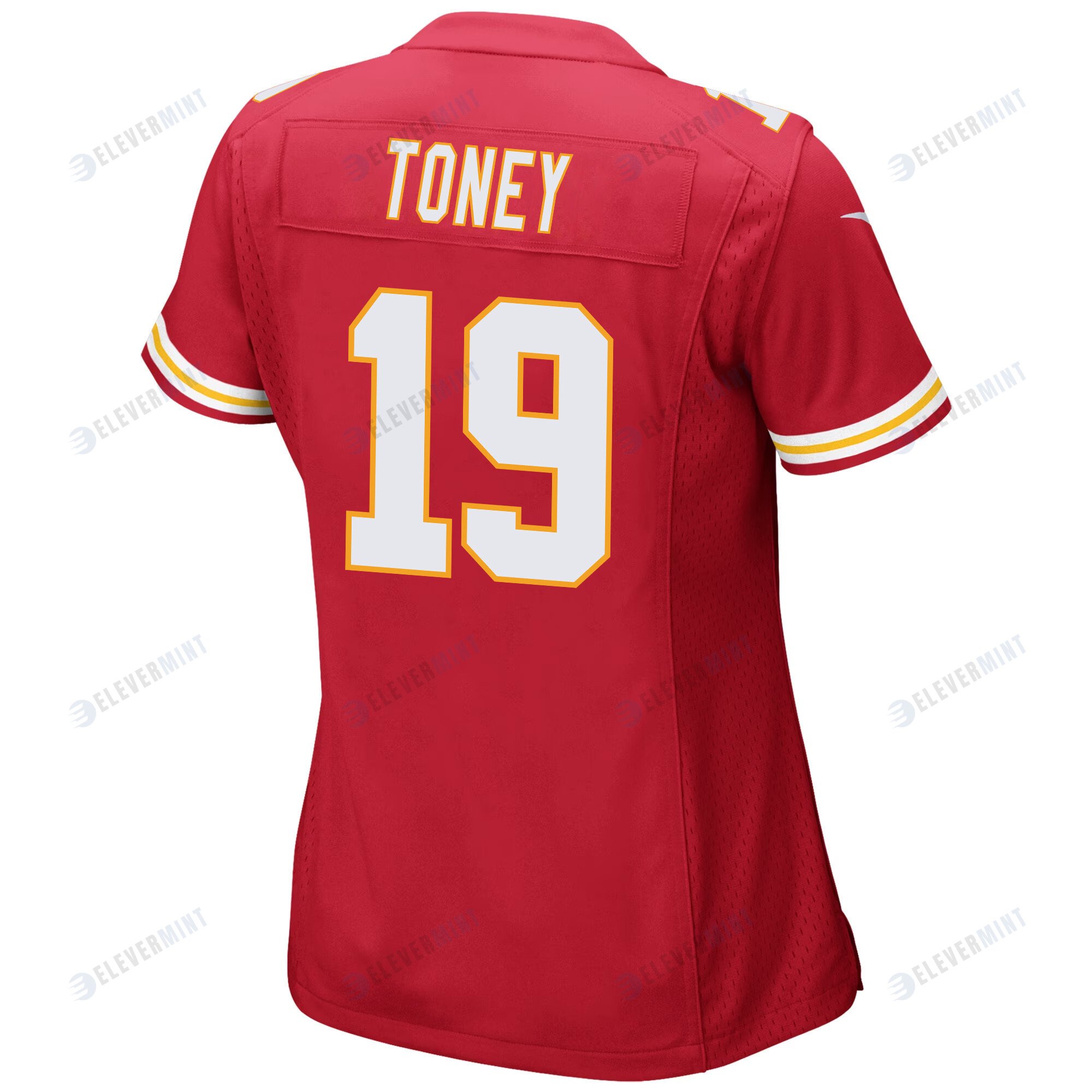 Kadarius Toney 19 Kansas City Chiefs Super Bowl LVII Champions 3 Stars Women Game Jersey - Red