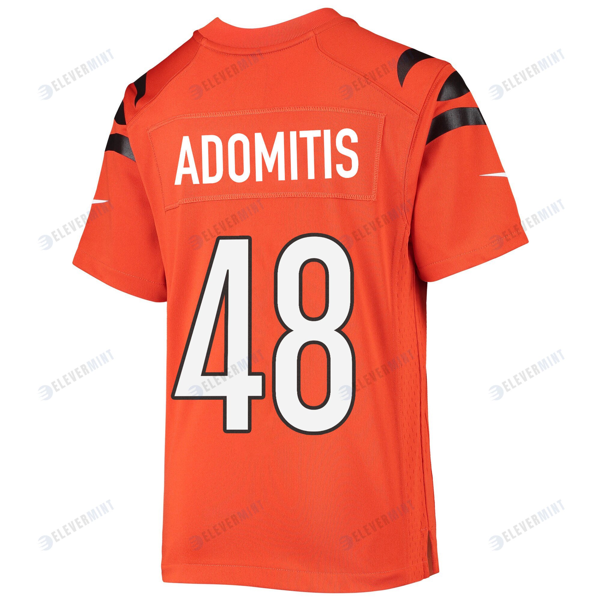 Cal Adomitis 48 Cincinnati Bengals Super Bowl LVII Champions Youth Alternate Game Jersey - Orange