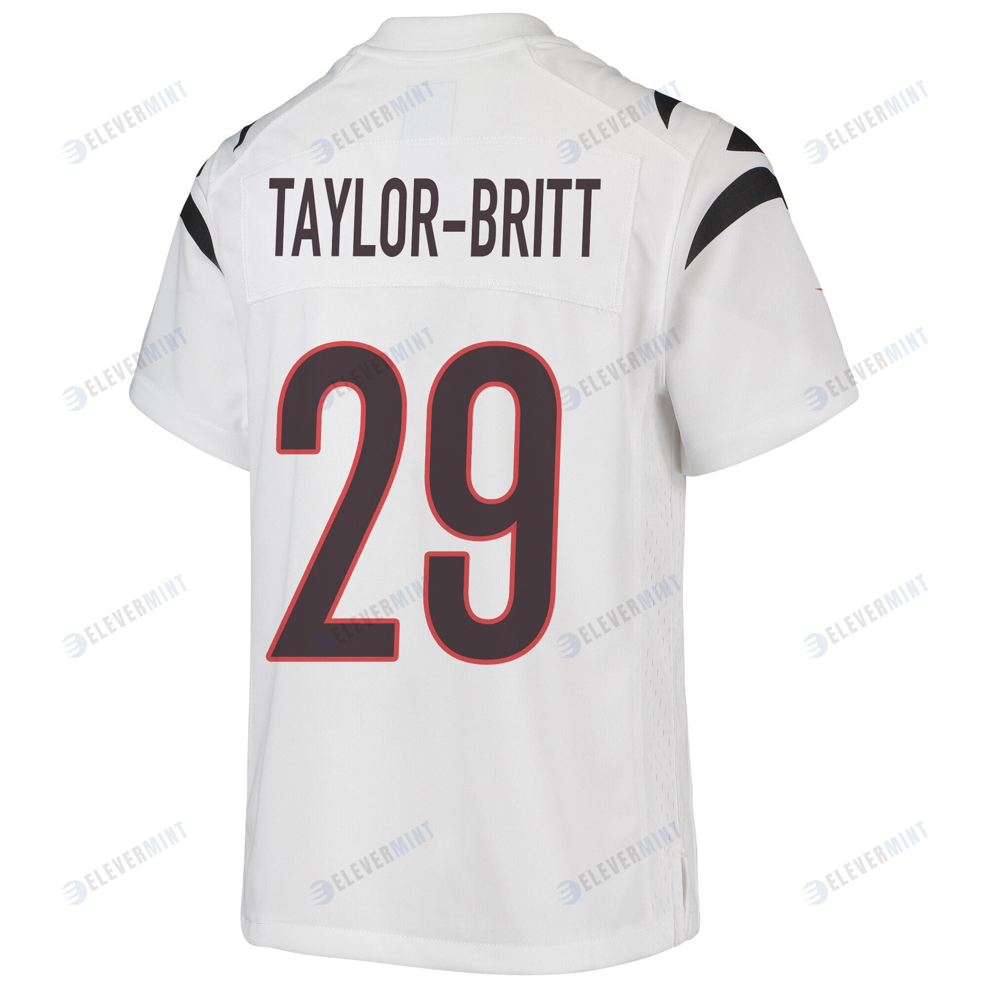 Cam Taylor-Britt 29 Cincinnati Bengals Super Bowl LVII Champions Youth Game Jersey - White