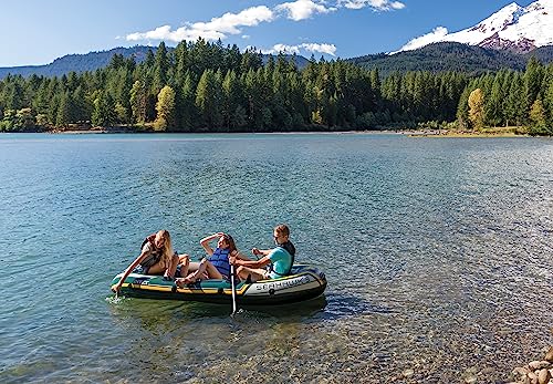 INTEX Seahawk 3 Inflatable Boat Set – 790lb Weight Capacity