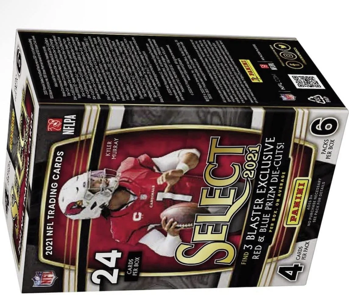 Panini 2021 NFL Trading Cards, 24 Pieces - Exclusive Red & Blue Prizm Die-Cuts