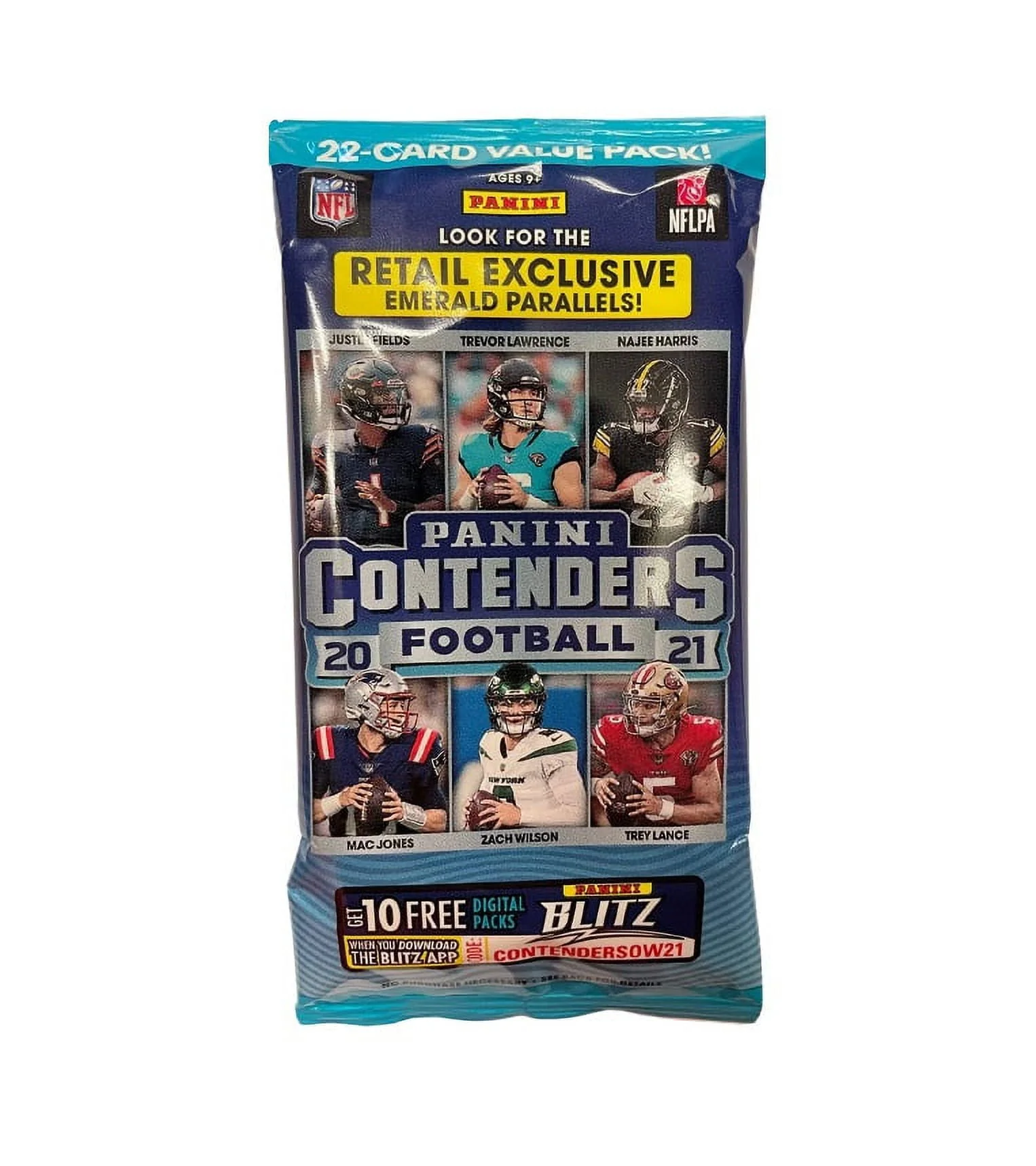Panini 2021 Contenders NFL Football Fat Packs (22 Cards Total)