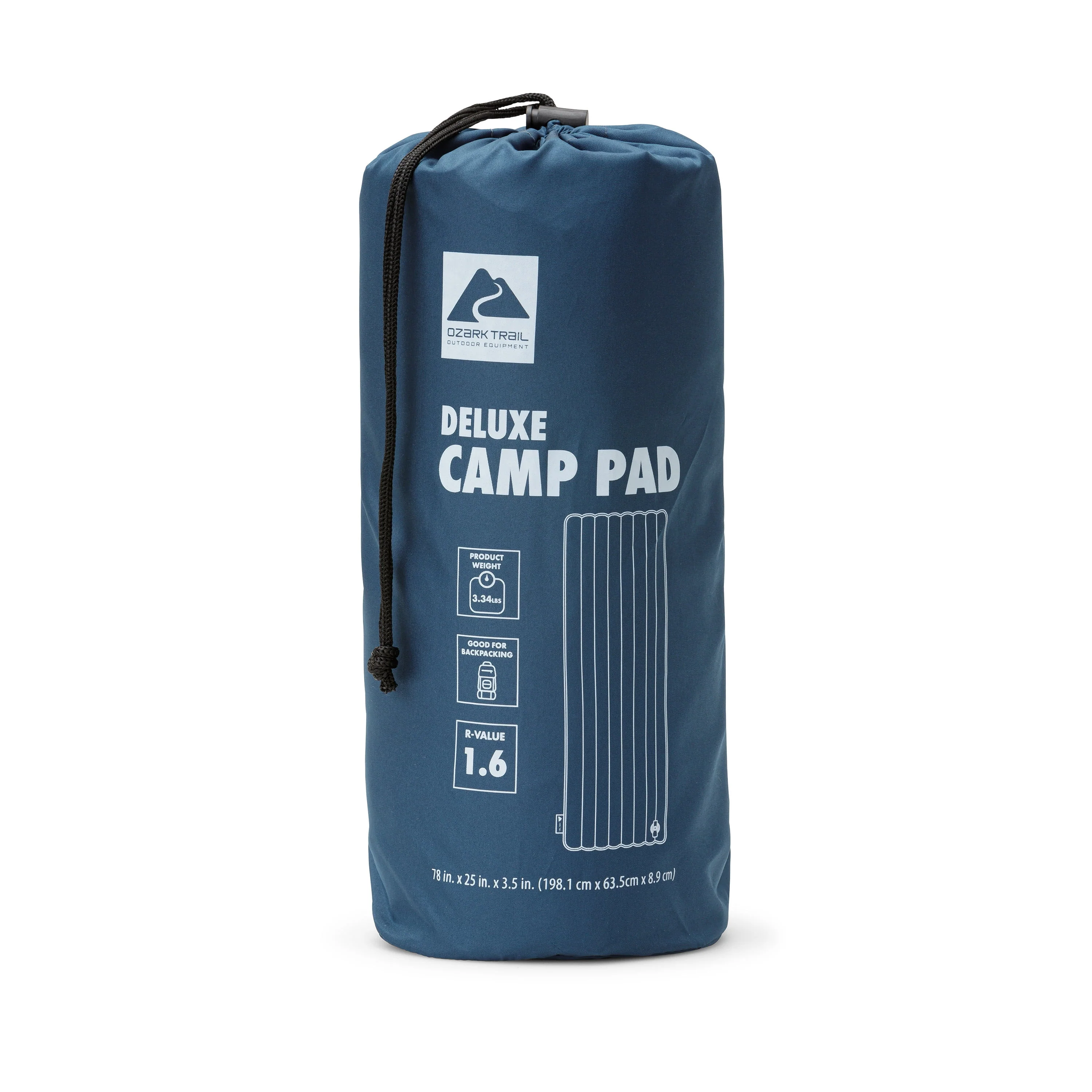 Ozark Trail Deluxe Adult Inflatable Air Camp Pad - Blue, Size 78
