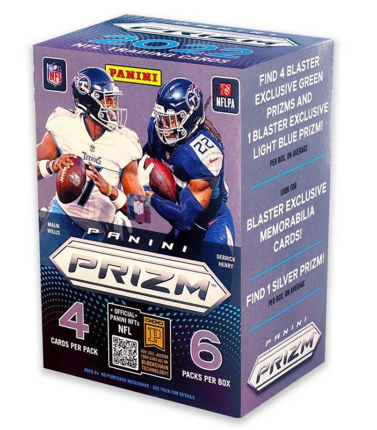 2022 Panini NFL Prizm Football Trading Card Blaster Box