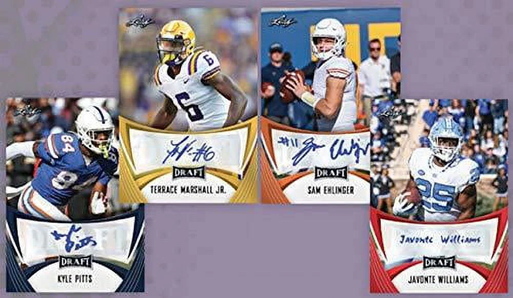 NFL 2021 Draft Football Trading Card HOBBY BLASTER Box (3 Autographs)