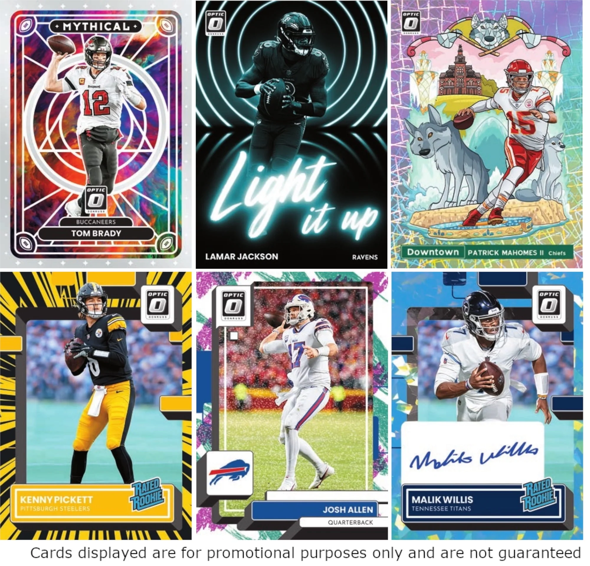 2022 Panini Donruss Optic NFL Football Trading Cards 20-Pack Retail Box